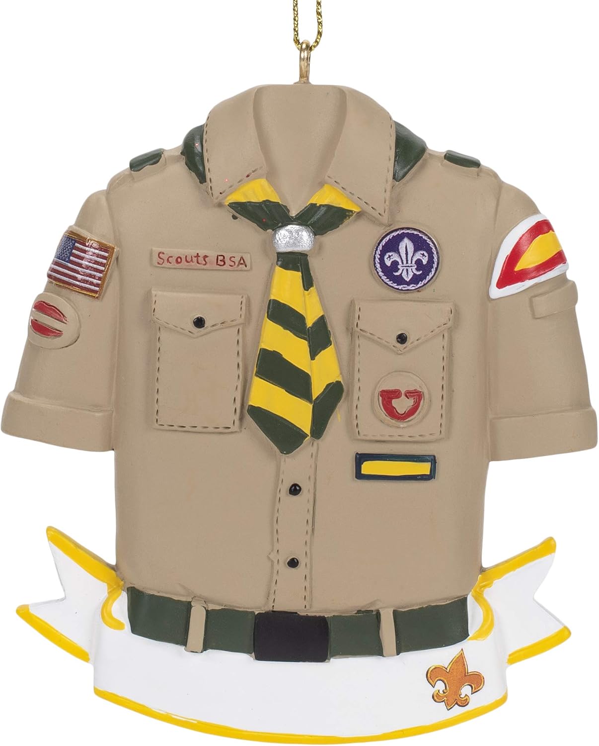 Personalized Boy Scout Christmas Ornament - Customizable Holiday Decor