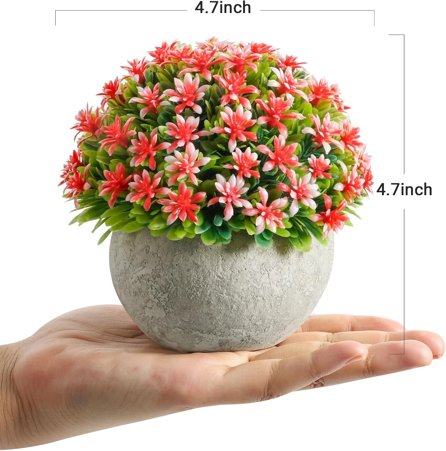 Mini Sage Green Boxwood Topiary - Artificial Potted Plant for Home & Office Decor