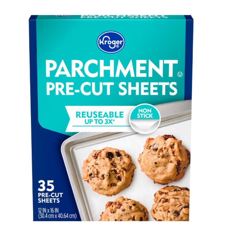 Parchment Paper Pre-Cut Sheets – 35 Count (12 x 16 Inch),