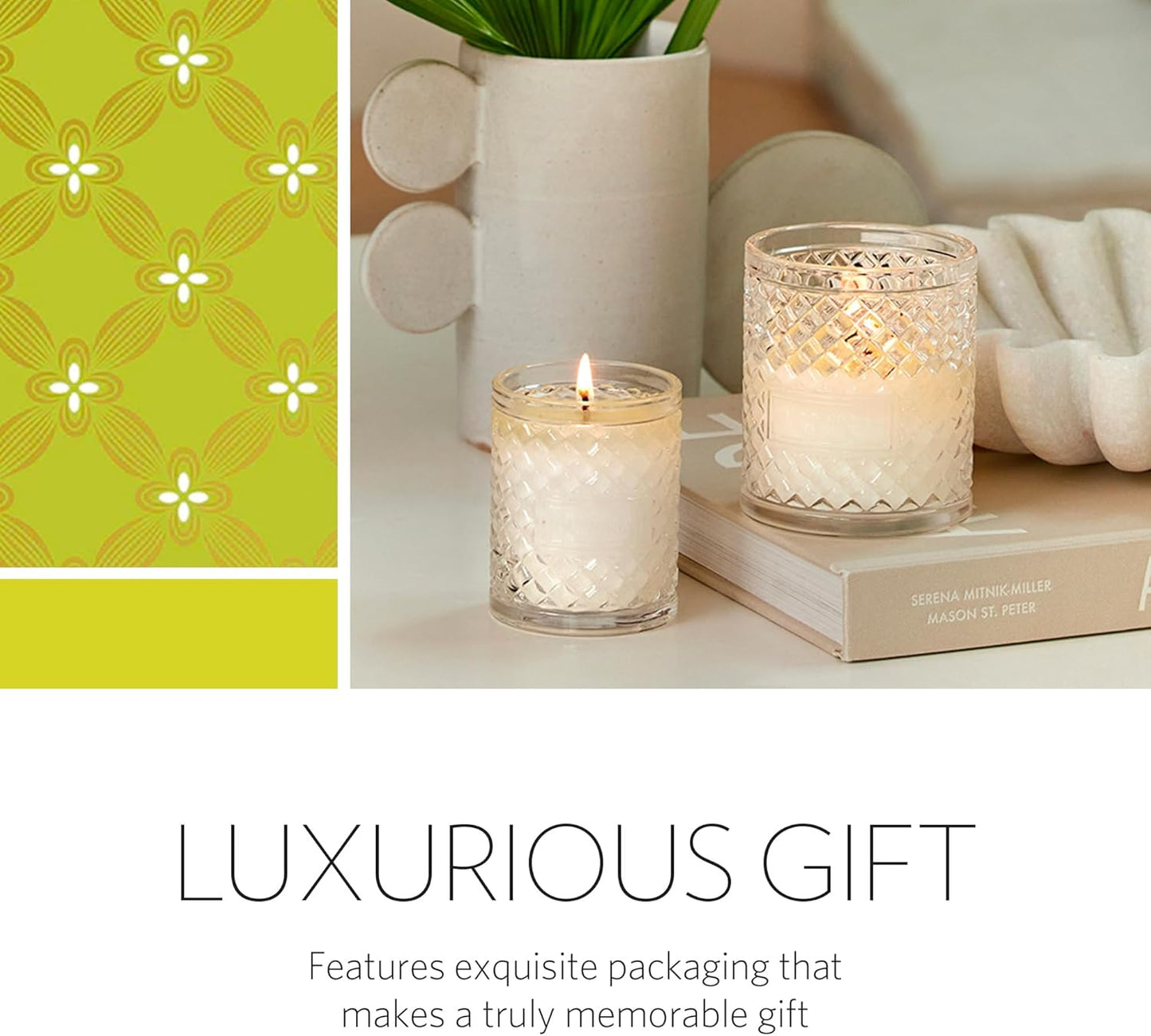 AGRARIA Scented Candles, 7 Oz, Long-Lasting Scented Candles for Home, Elegant Home Fragrance Gifts for Men and Women
