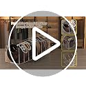 FEMELI 7-Compartment Acrylic Belt Organizer for Large Belts Closet Storage Box