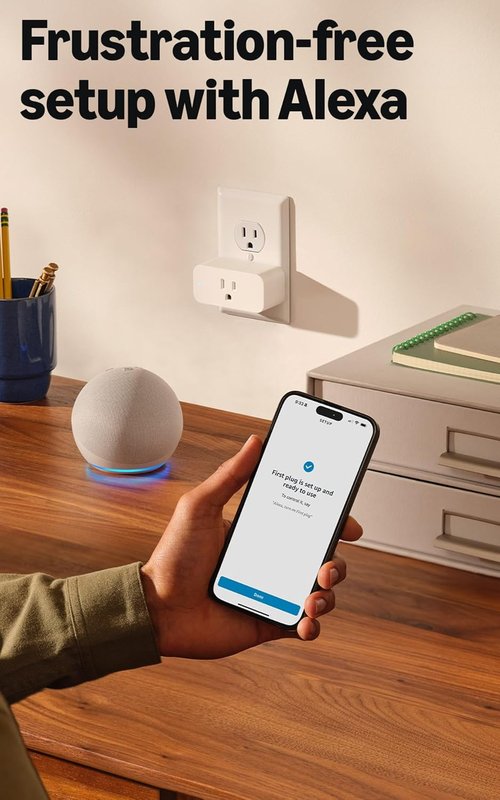 Amazon Smart Plug - Works with Alexa | Effortless Setup for Endless Smart Home Possibilities