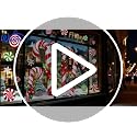 Extra Large Christmas Window Clings 13.8 x 35.4 in - 3 Sheets Red Green Candy Cane Holly Decor