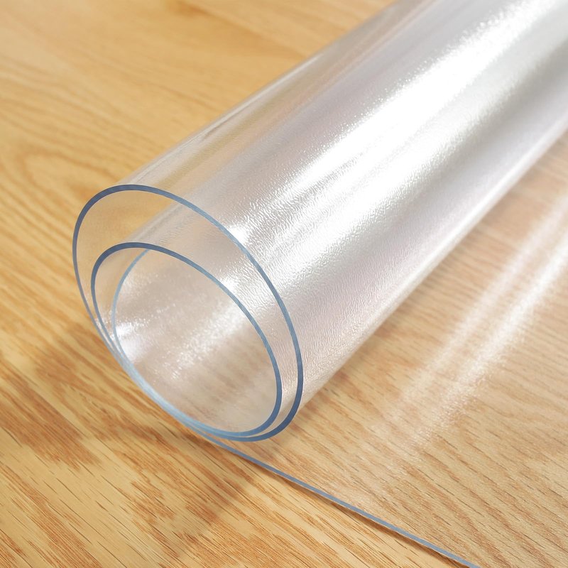 LovePads Frosted Table Cover Protector 48 x 96 Inch, 1.5mm Thick Plastic Table Cover, Table Protector for Dining Room Table, Waterproof Vinyl Tablecloth Table Pad Mat for Kitchen, Writing Desk