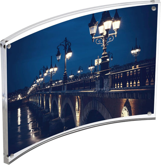 Curved Magnet Frame 5x7 Inch by Canetti - Stylish Photo Display for Home & Office