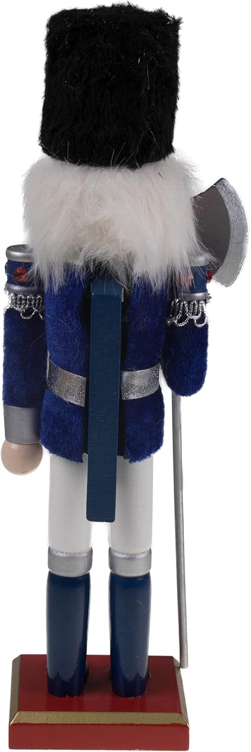 Red Prince 12-Inch Wooden Nutcracker - Festive Christmas Décor for Shelves & Tables