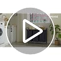 Laundry Hamper with Shelf and 3 Removable Bags - Black + Rustic Brown, 120L