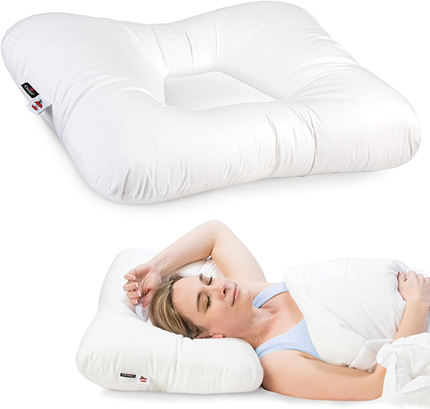 Core Products Tri-Core Comfort Zone Cervical Support Pillow, Temperature Regulating Outlast, Gentle (Medium Firm)- Full Size