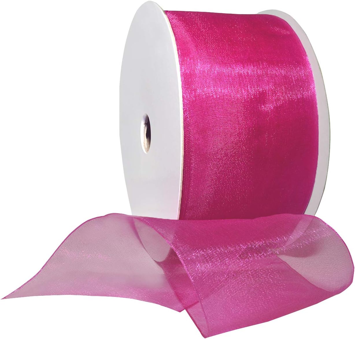 Red Organdy Nylon Ribbon - 5/8 Inch x 100 Yards | Morex 91803/100-609
