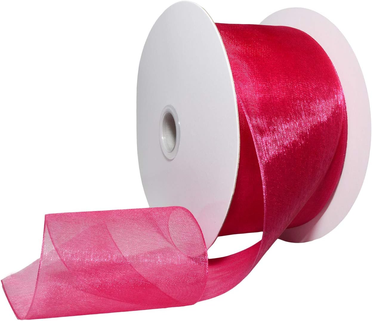 Red Organdy Nylon Ribbon - 5/8 Inch x 100 Yards | Morex 91803/100-609