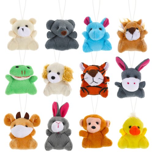 BILLMOSS Prefilled Easter Eggs with Mini Plush Toys, 12 Packs Easter Basket Stuffers Party Favors for Kids Easter Eggs Hunt (Pre-filled)
