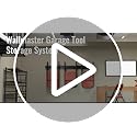 Wallmaster Garage Storage Wall Mount Folding Chair Hangers 6 Hooks + 3 Panels