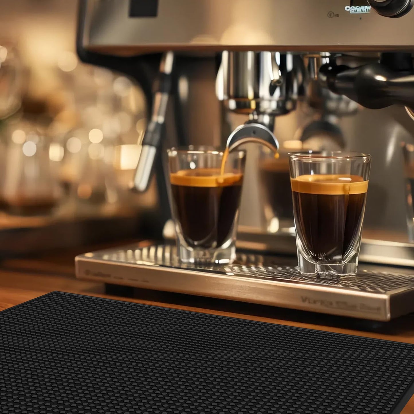 6PCS bar mat,bar mats for countertop,18 x 12 Inch Coffee mat,bar mats for Bartending,Coffee bar mats for countertop, Non Slip Waterproof Resistant Flexible