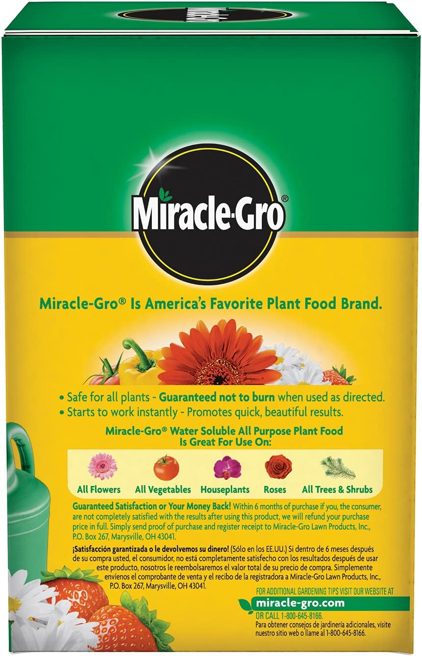 Miracle-Gro Water Soluble Plant Food - All-Purpose Fertilizer for Indoor & Outdoor Plants | 1.5 lbs (6-Pack)