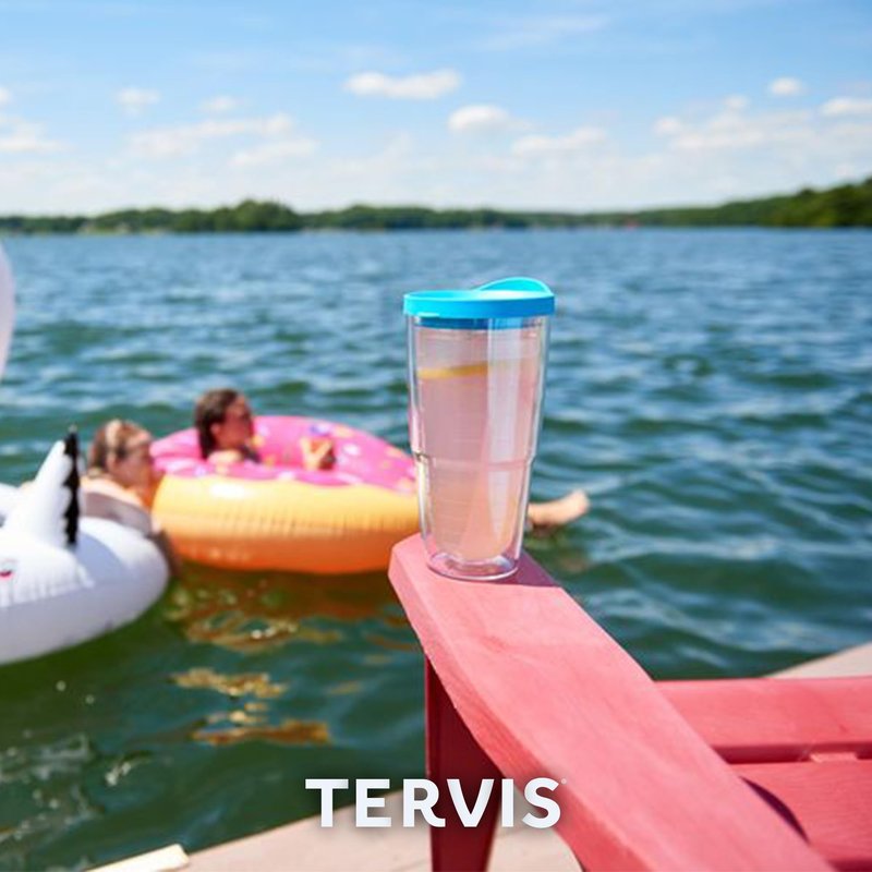 Tervis Margaritaville - It's 5 O'Clock Somewhere - Red Parrot Made in USA Double Walled Insulated Tumbler Travel Cup Keeps Drinks Cold & Hot, 24oz 2pk, Classic