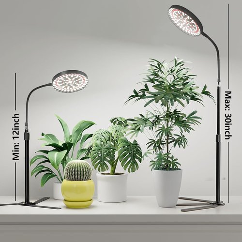 GooingTop Grow Light - Full Spectrum 6000K LED Lamp for Indoor Plants | Adjustable Height 10-32''