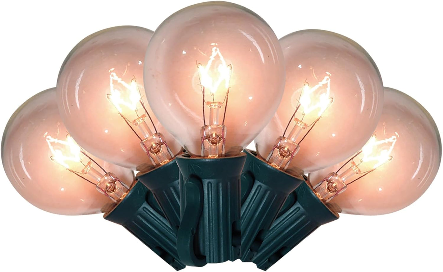 Frosted Clear G40 String Lights - 25 Count Decorative Lighting by Brite Star
