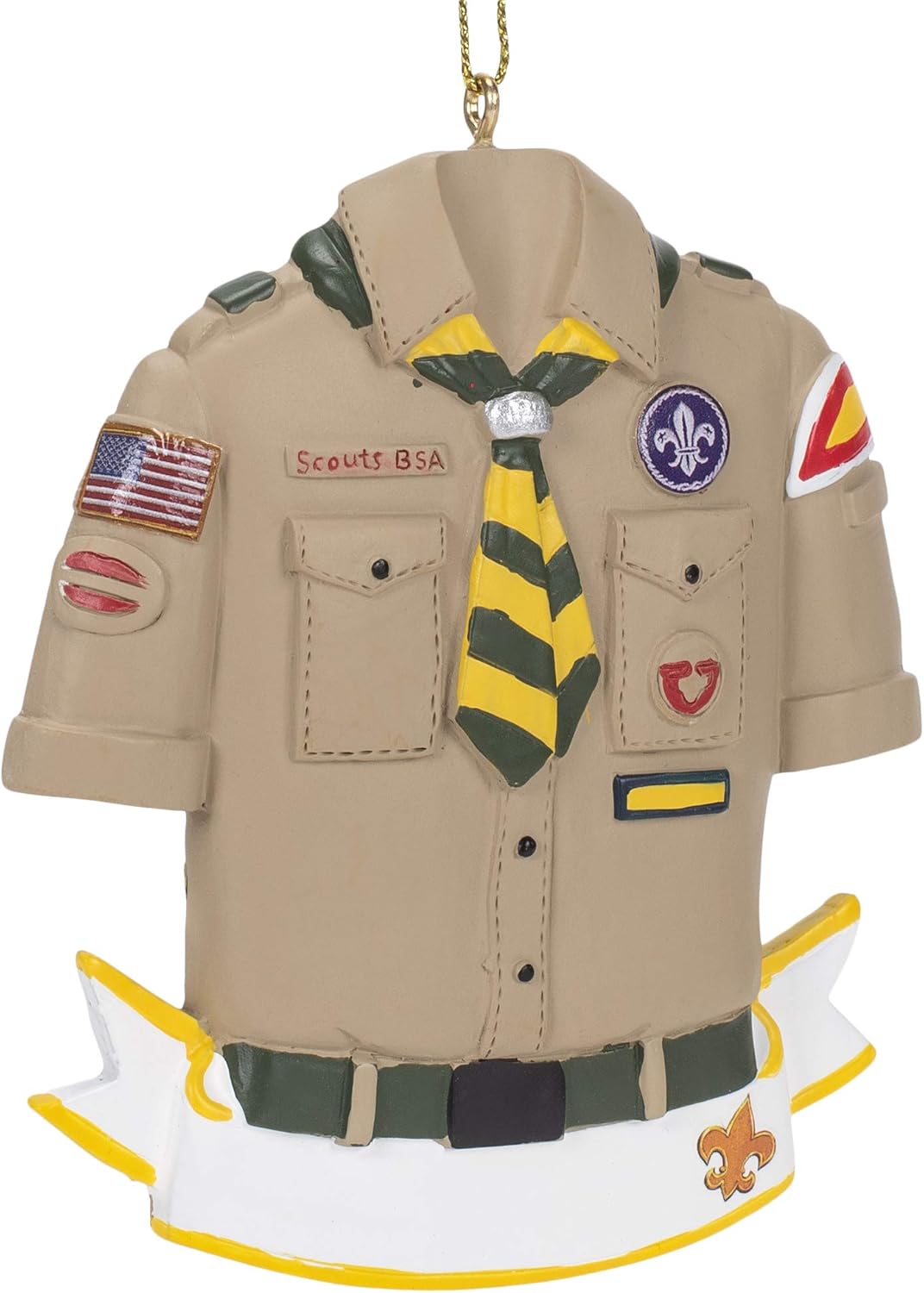 Personalized Boy Scout Christmas Ornament - Customizable Holiday Decor
