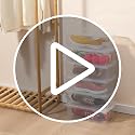 Novelinks 12 Pack 6QT Plastic Shoe Storage Bins with Lids - Space-Saving Organizers