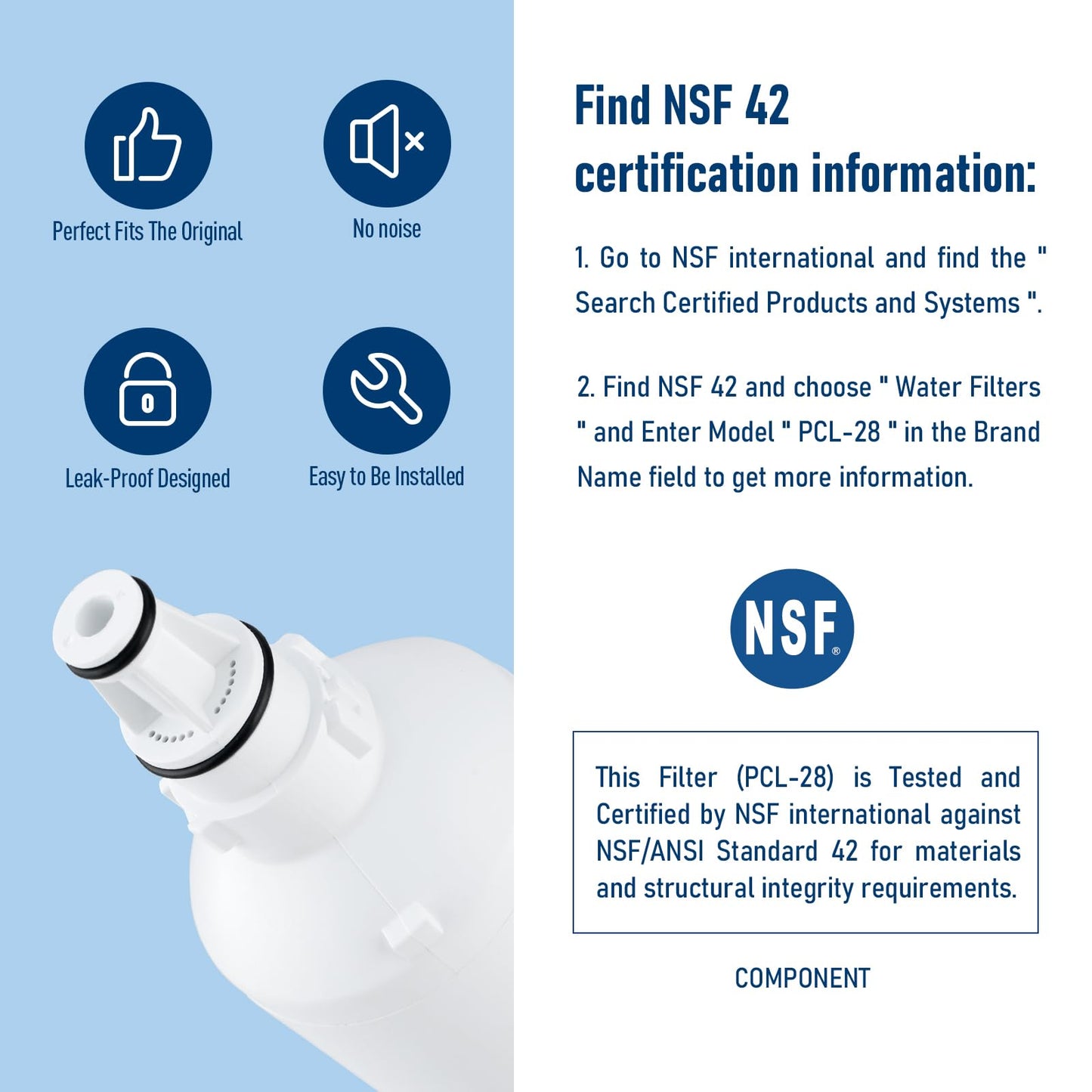PERCOLA AP Easy C-Complete/Model A/C Under Sink Water Filter, Compatible with 3M® Aqua-Pure® AP Easy Complete System/USF-A/C Under Sink Filtration System 500 Gallons top(3 Pack)