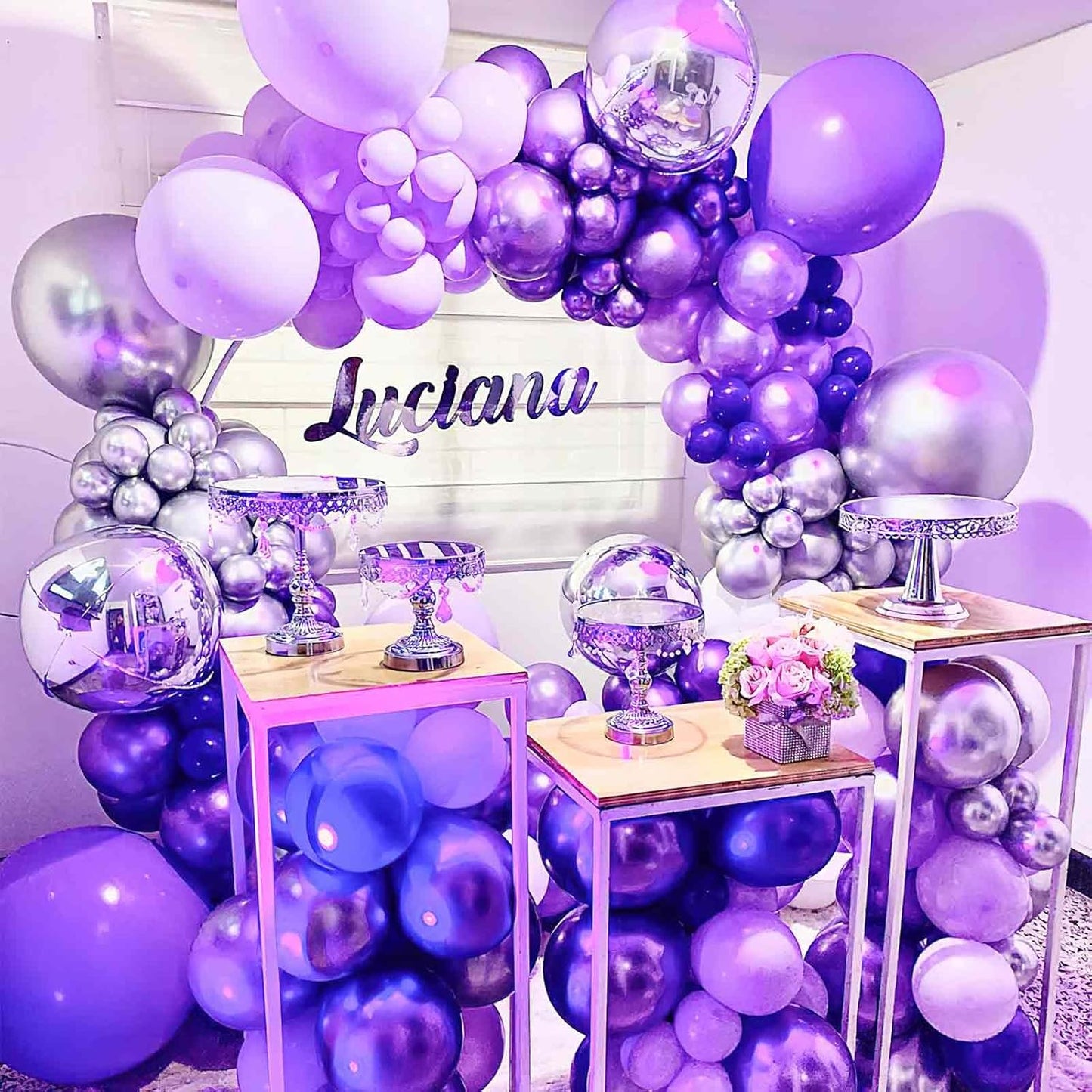 PartyWoo Lavender Balloons - 50 Pcs Mini 5-Inch Light Purple Latex Balloons for Events & Celebrations