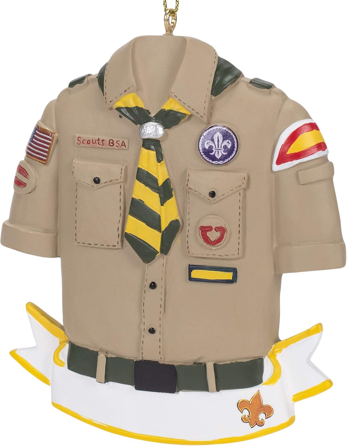 Personalized Boy Scout Christmas Ornament - Customizable Holiday Decor