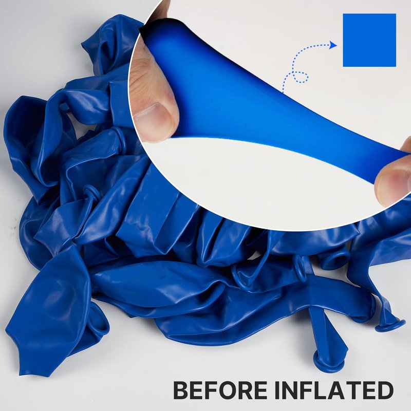 PartyWoo Royal Blue Balloons 101pcs of 12 Inch Dark Blue Latex Balloons for Wedding Baby Shower Gender Reveal Anniversary Graduation Under The Sea Men Birthday Bachelorette Party Decorations Blue-Y5
