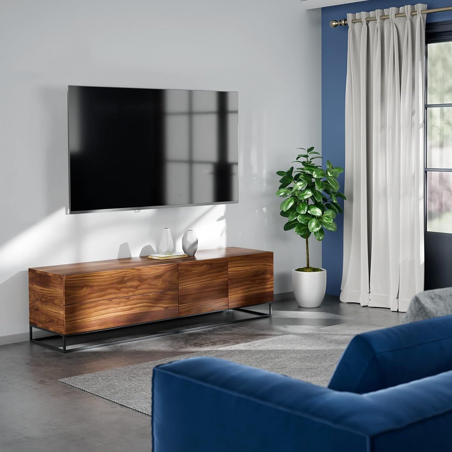 Perlesmith Corner TV Wall Mount - Full Motion Bracket for 26-65 Inch TVs up to 70 lbs | Swivel, Tilt, Level