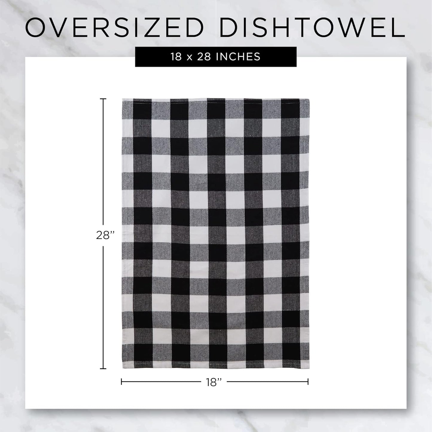 Dog Print Absorbent Dishtowel Set - 3 Count, 18x28 Kitchen Towels for Pet Lovers