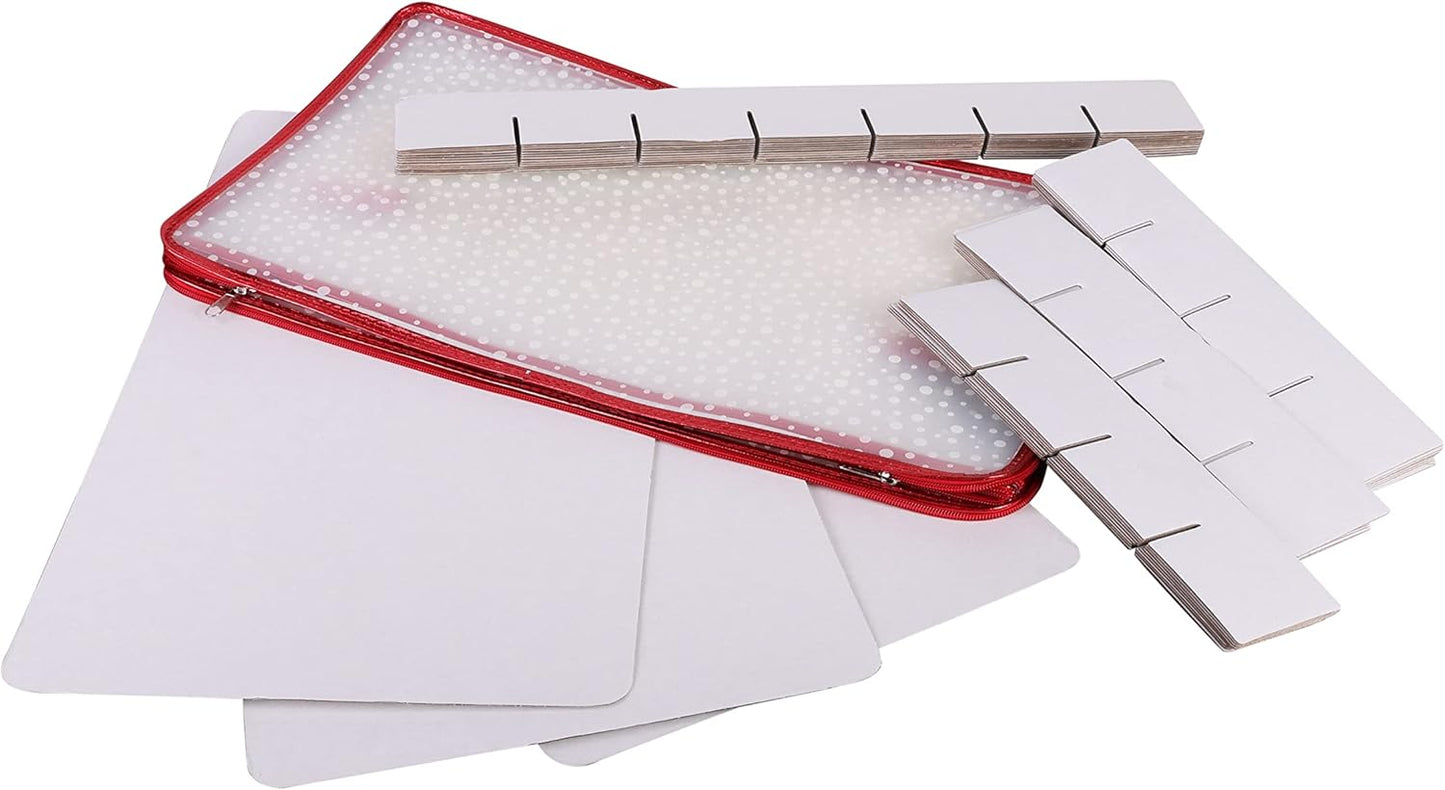 Ornament Storage Organizer for 112 Ornaments | Zipper Closure | Space-Saving Red Design