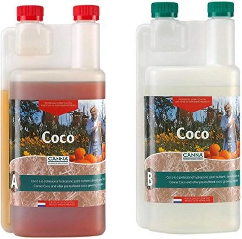 Canna Coco A & B Nutrient Set - 1L Bottles for Optimal Plant Growth | Hydroponic Solution