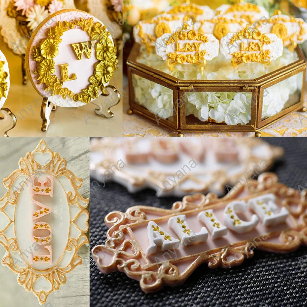 Silicone Alphabet Letter Mold - Mini Comma & Exclamation Cake Decorating Tool for Fondant & Gum Paste