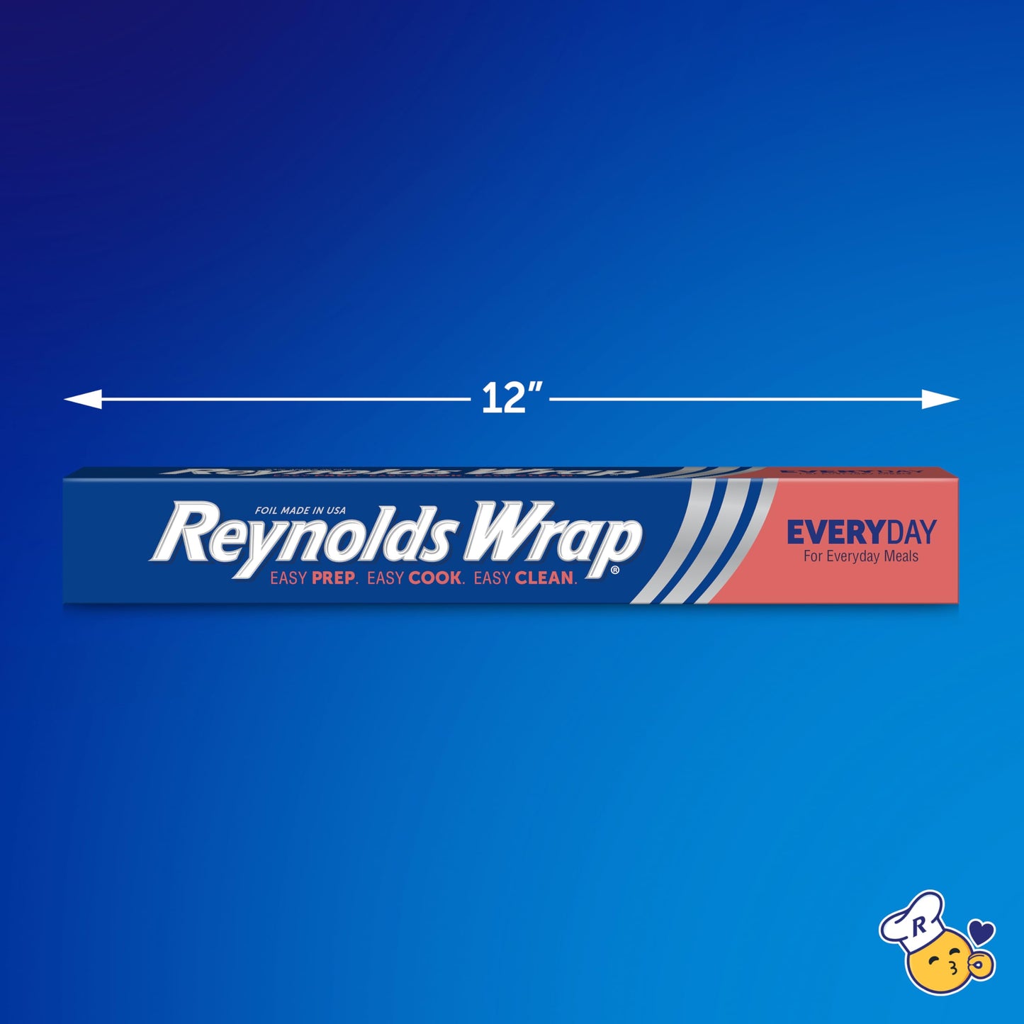 Reynolds Wrap Aluminum Foil Pack, Aluminum Foil Roll Double Pack, Easily Moldable Around Food for a Tight Seal, Great for Covering Dishes and Storing Leftovers, 2 Pack, 175 Sq. Ft. Rolls