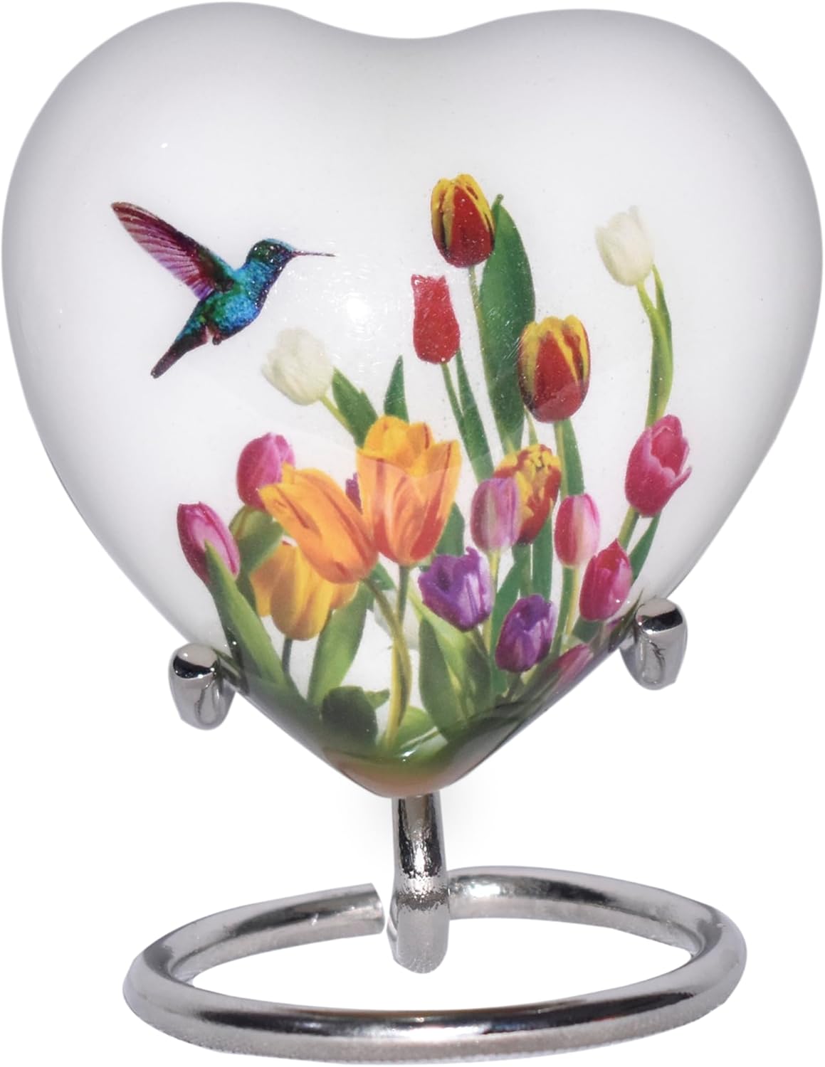 BOLD & DIVINE Adult Purple Hummingbird Cremation Urn | Human Ashes Adult Memorial urn, Burial, Funeral Cremation Urns | 200 Cubic Inches (Large Adult)