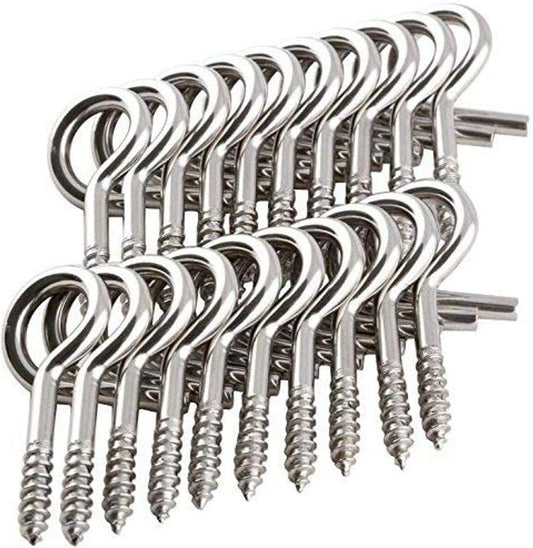 20-Pack Stainless Steel Christmas Lights Hanger Hooks | Durable & Easy to Use