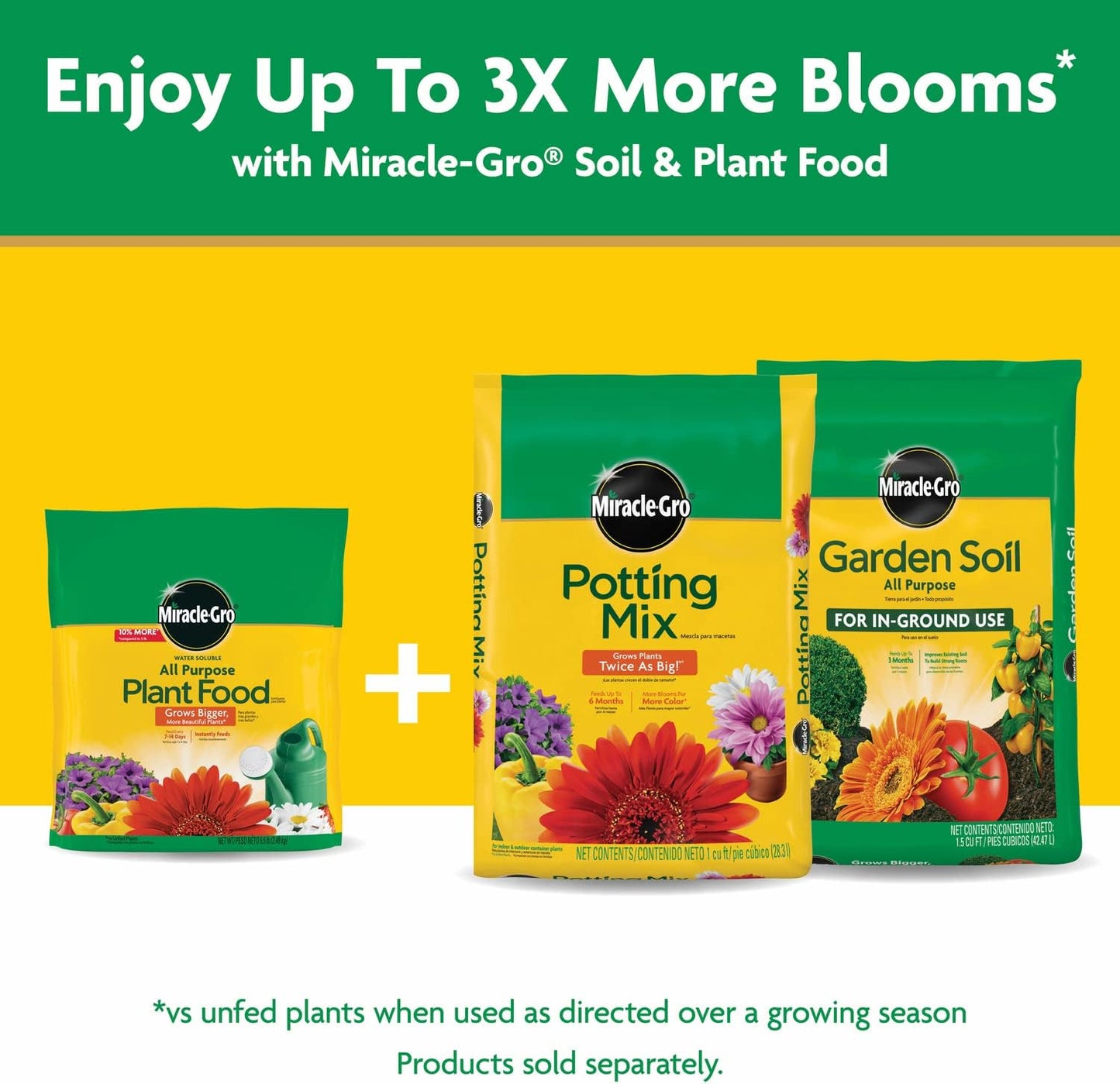 Miracle-Gro Water Soluble Plant Food - All-Purpose Fertilizer for Indoor & Outdoor Plants | 5.5 lbs (2-Pack)