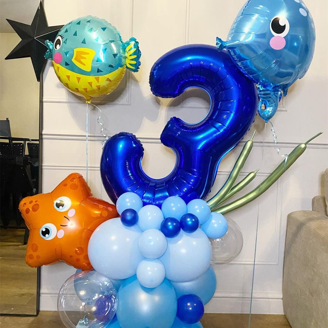 Navy Blue Number 13 Balloons,40 Inch Dark Blue 13 or 31 Birthday Balloon Large Foil Mylar Number Digital Balloons for Birthday Party Graduation Baby Shower Anniversary Decorations