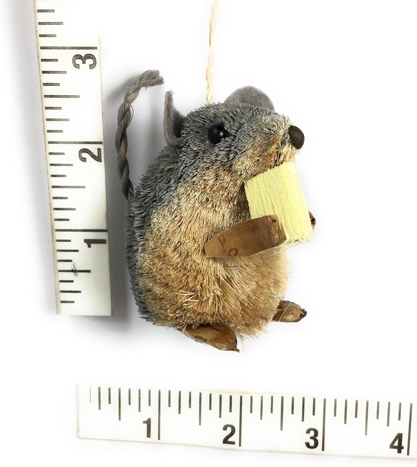 Buri Sitting Mouse Christmas Ornaments - 2.5-Inch Assorted Cheese Designs by Kurt Adler
