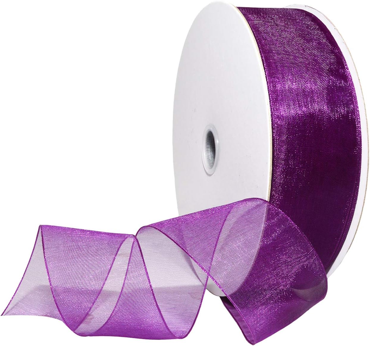 Red Organdy Nylon Ribbon - 5/8 Inch x 100 Yards | Morex 91803/100-609