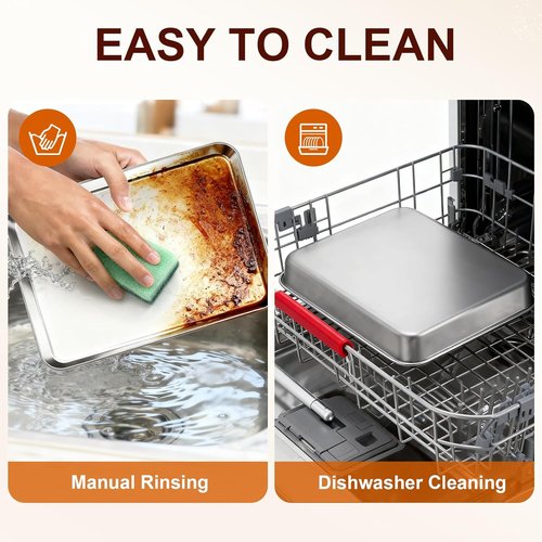 Hamilton Beach Toaster Oven Tray - Rust-Resistant Frosted Stainless Steel, 11" x 9.3", Easy to Clean