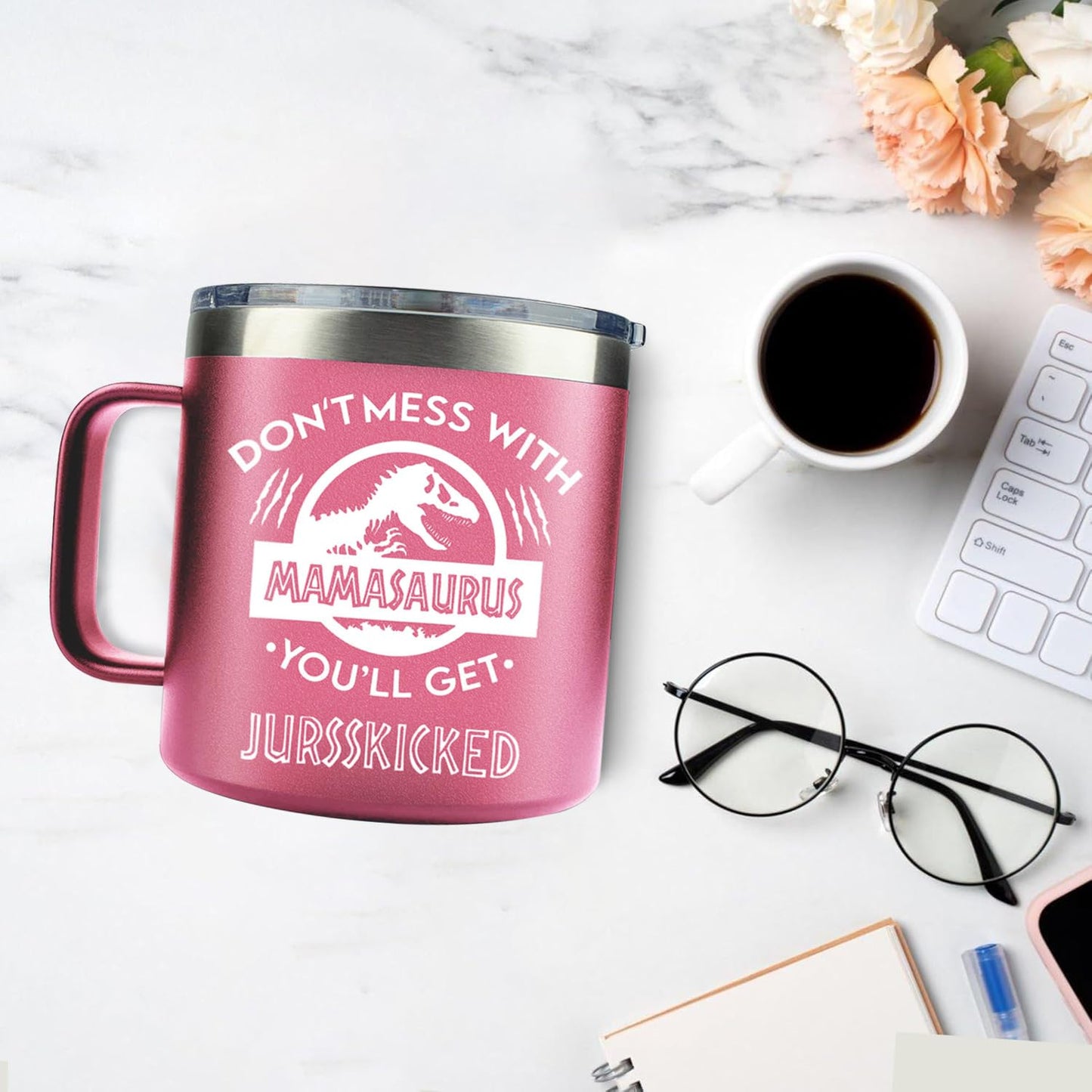 Gifts for Mom from Daughter, Son,Kids,Husband - Christmas Gifts for Mom,Wife,Women - Best Birthday Gifts for Mom,Mother - Mothers Day Birthday Gifts - Funny Gifts Ideas for Mom - 14 Oz Pink Tumbler