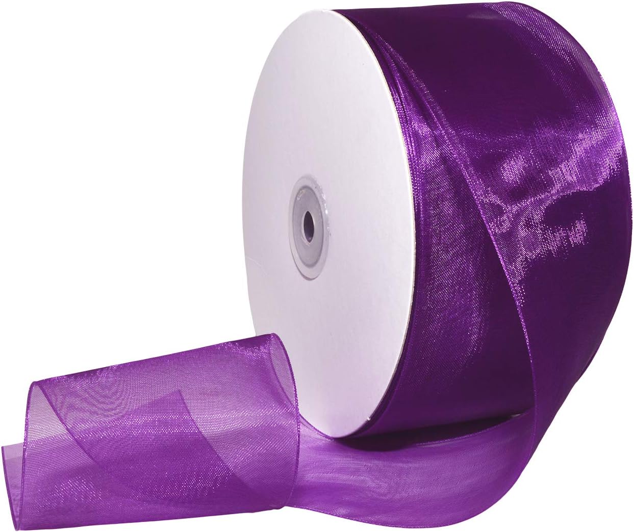 Red Organdy Nylon Ribbon - 5/8 Inch x 100 Yards | Morex 91803/100-609