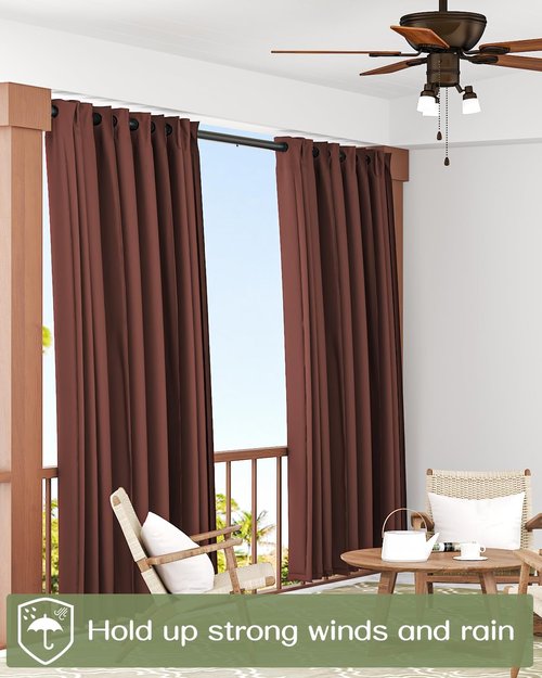 ALLZONE Tension Curtain Rod - Heavy Duty Adjustable No-Drill Design | 83-123 Inches, Black