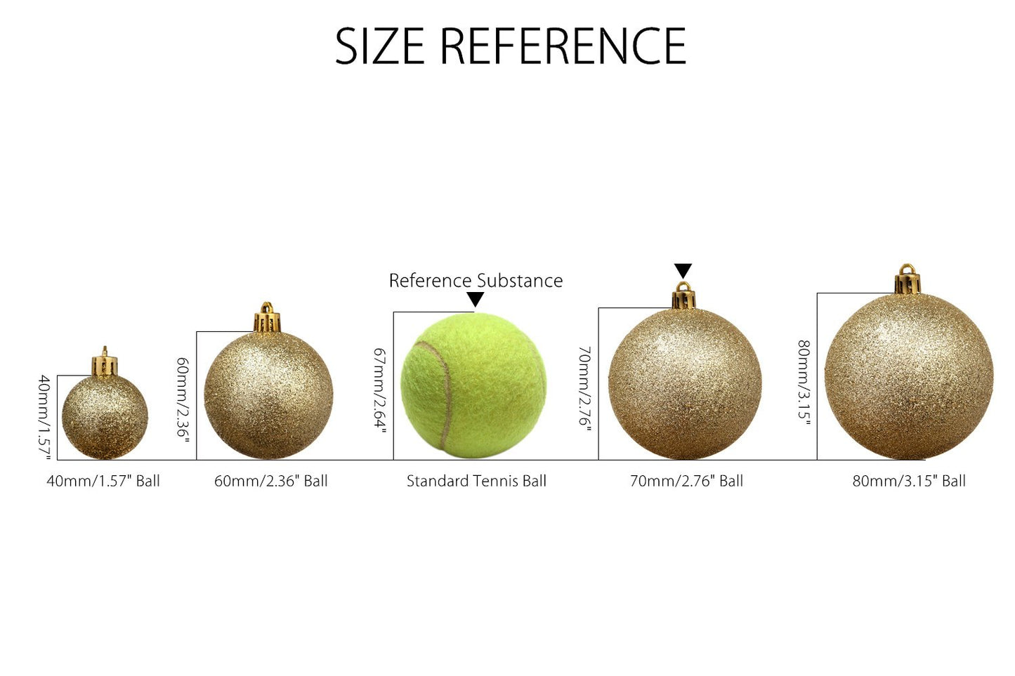 Sea Team 70mm/2.76" Shatterproof Clear Plastic Christmas Ball Ornaments Decorative Xmas Balls Baubles Set with Stuffed Delicate Decorations (24 Counts, White)