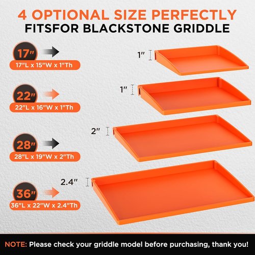 Blackstone 36" Silicone Griddle Mat - Heavy-Duty Food Grade Cover for Year-Round Dirt & Rust Protection