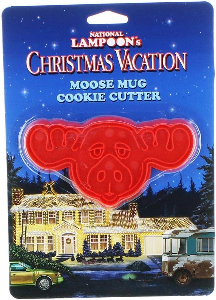 Moose Mug Cookie Cutter - 4.5" Red Silicone Baking Tool for Fun Cookies