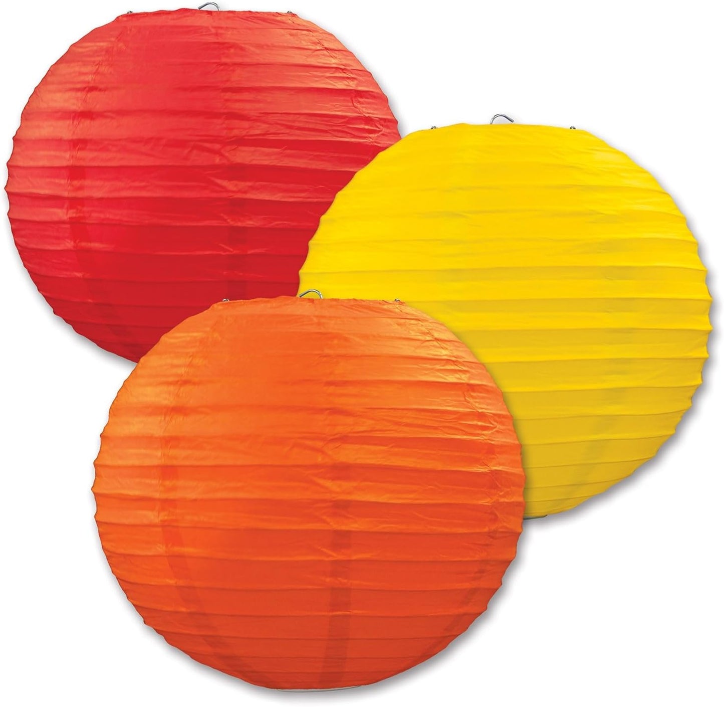 Lavender Paper Lanterns - 3 Pack Decorative Hanging Ceiling Decor for Birthdays, Showers & Events