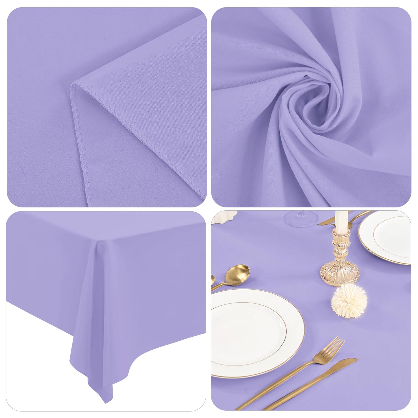 12 Pack Polyester Tablecloth 60 x 126 Inch Royal Blue Tablecloth for 8 Ft Rectangle Tables,Washable Fabric Table Covers Polyester Table Clothes for Wedding Parties Banque
