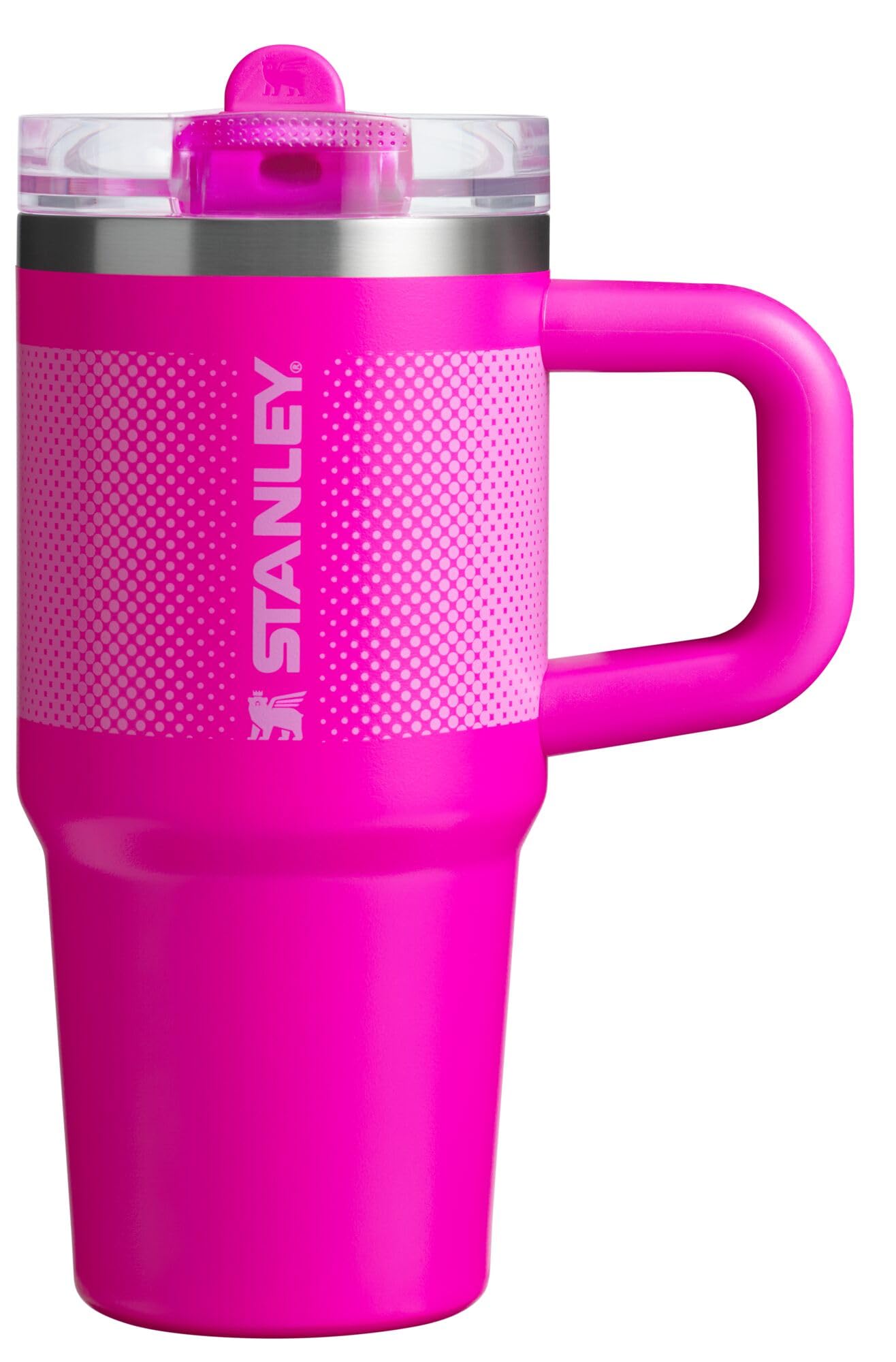 STANLEY Quencher ProTour Flip Straw Tumbler with Leakproof Lid 14 oz | Built-In Straw and Handle | Cup Holder Compatible for Travel | Insulated Stainless Steel Cup | BPA-Free | Vivid Violet Fade
