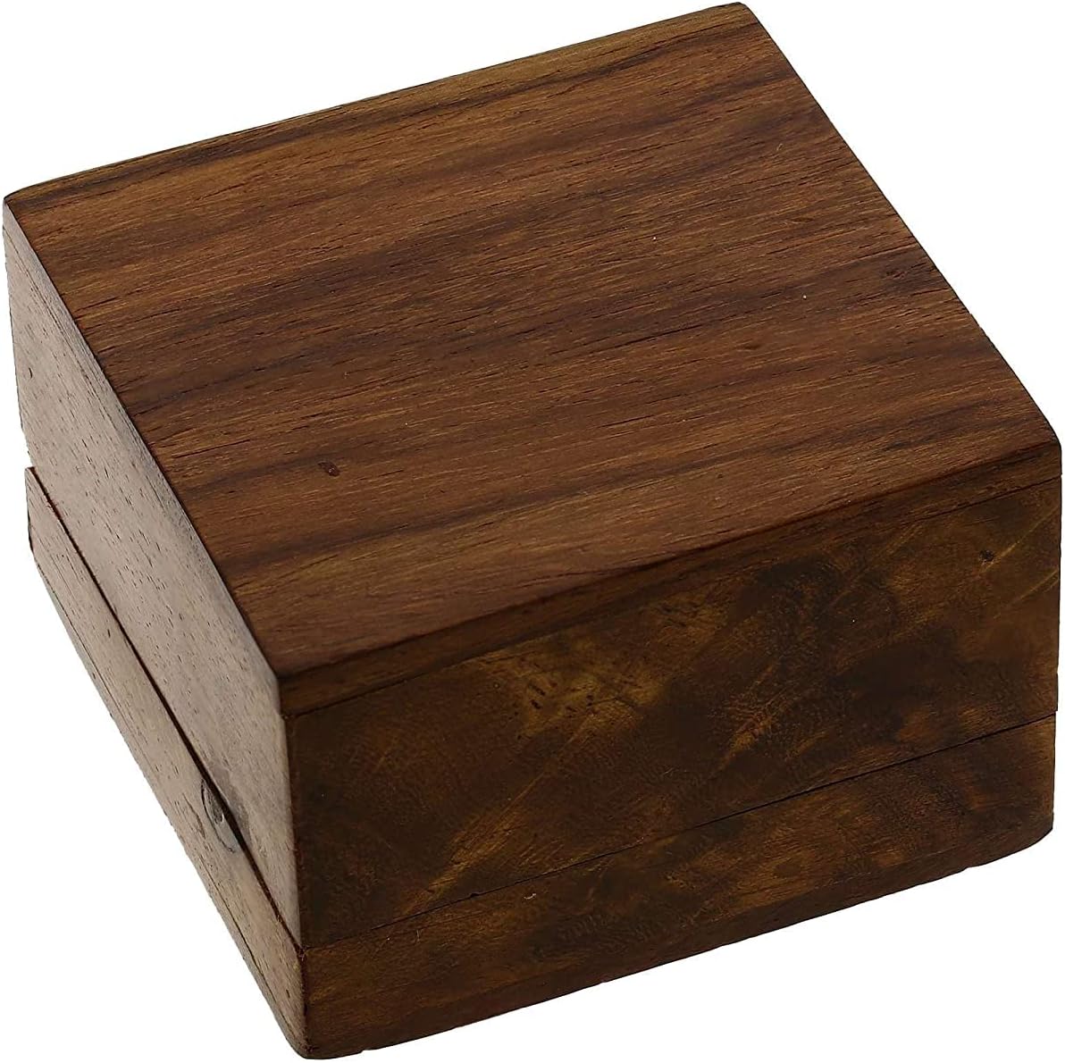 Hand-Carved Wooden Jewelry Box from India | Unique Artisan Keepsake Storage